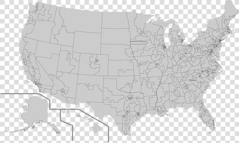 Usa Map Png   Blank Map Of Us Congressional Districts  Transparent PngTransparent PNG
