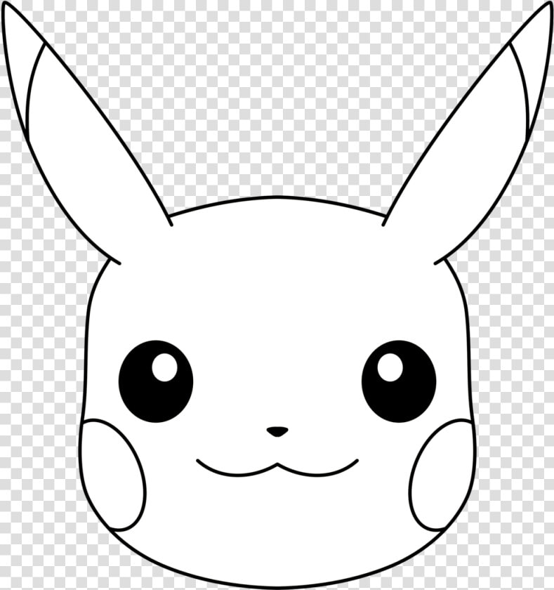 Pikachu Face Coloring Page  HD Png DownloadTransparent PNG