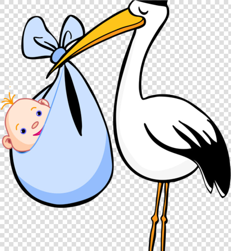 Stork Clipart Free Clip Art For Birth Announcements   Stork Clipart  HD Png DownloadTransparent PNG