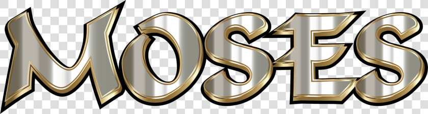 Gold text brand   Moses Logo  HD Png DownloadTransparent PNG