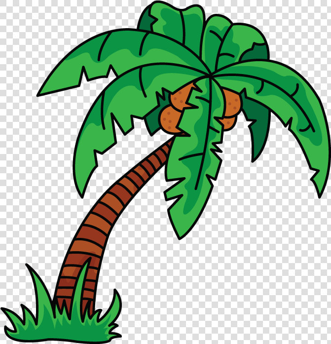 Scarce Palm Tree Drawing How To Draw A Easy Step By   Drawing A Palm Tree In Illustrator  HD Png DownloadTransparent PNG