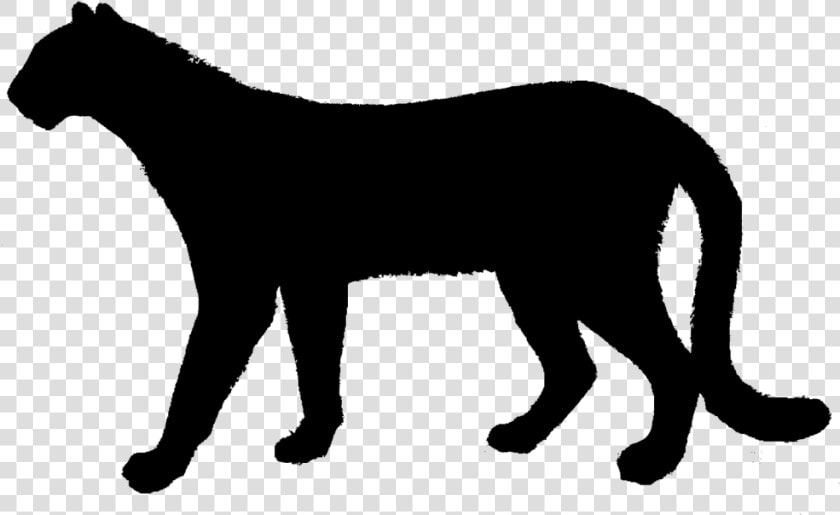 Cat Cheetah Clip Art Silhouette Lion   Cheetah Silhouette Transparent  HD Png DownloadTransparent PNG