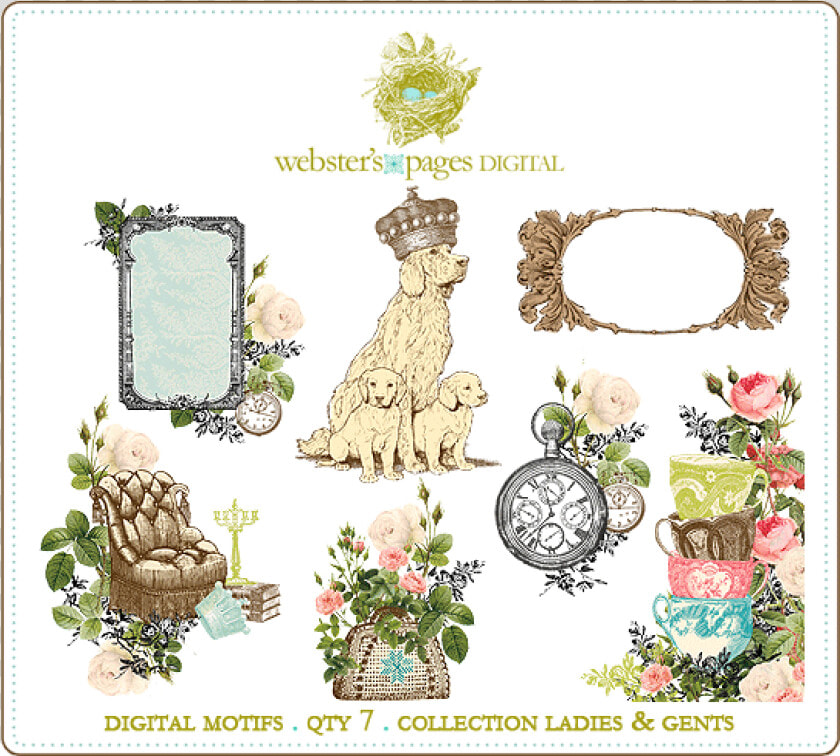 Ladies And Gents Digi Motifs   Dessin De Chien A Imprimer  HD Png DownloadTransparent PNG