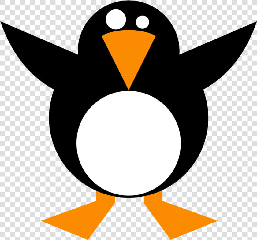 Clip Art Simple Penguin Linux Scallywag March Clipart   Simple Clipart  HD Png DownloadTransparent PNG