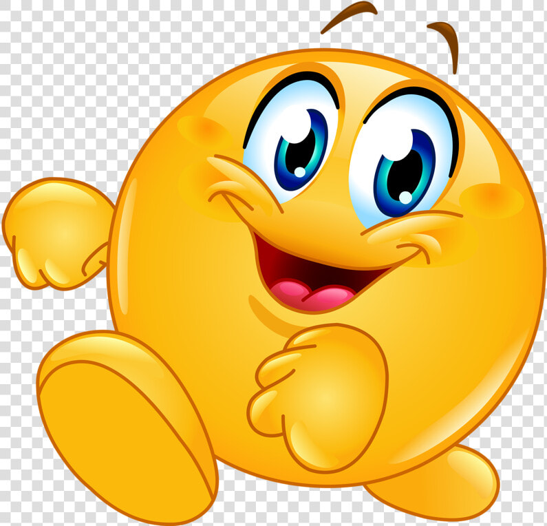 Emoticon Wink Smiley Happiness Free Frame Clipart   Smiley Face Walking  HD Png DownloadTransparent PNG
