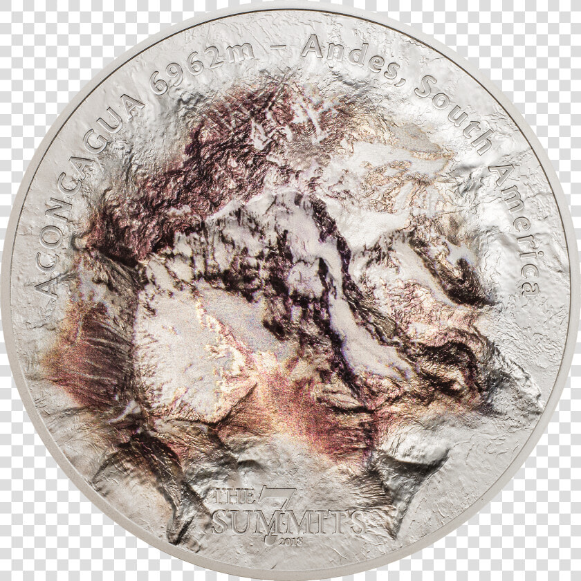 2018  25 Cook Islands 7 Summits Aconcagua 5oz   7 Summits Coins  HD Png DownloadTransparent PNG