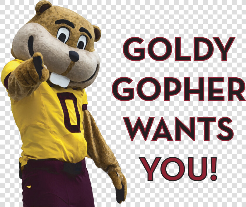 Goldy Gopher Wants You   Teddy Bear  HD Png DownloadTransparent PNG