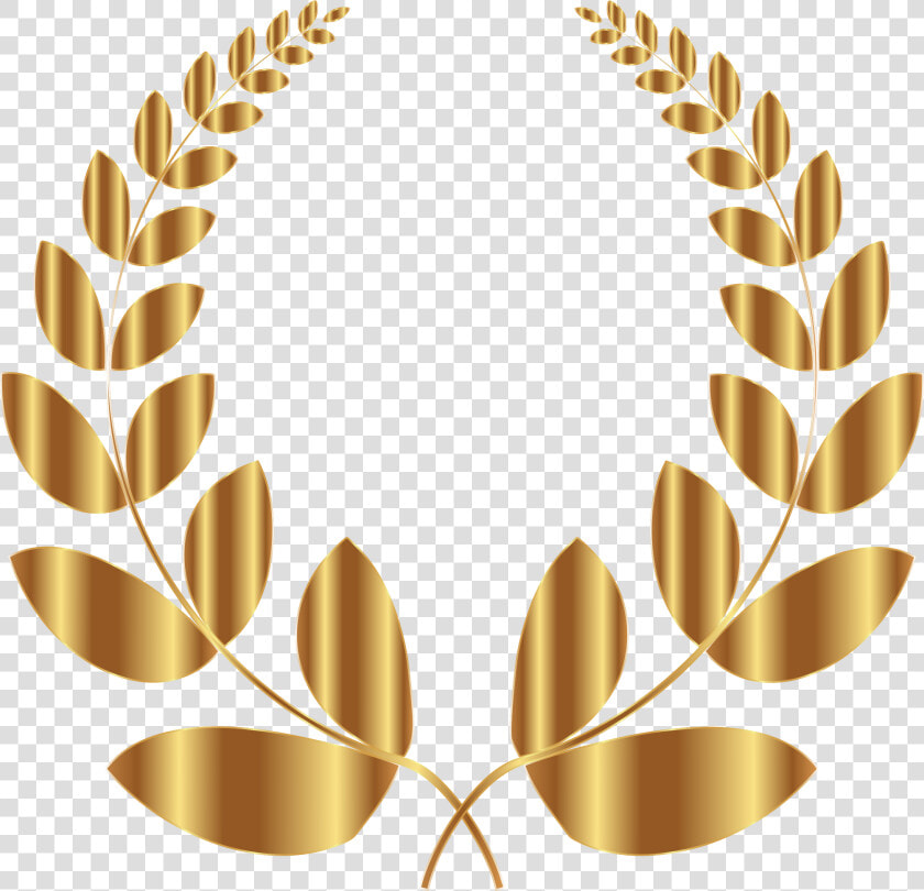 Wreath Clipart Gold Leaf   Gold Laurel Wreath No Background  HD Png DownloadTransparent PNG