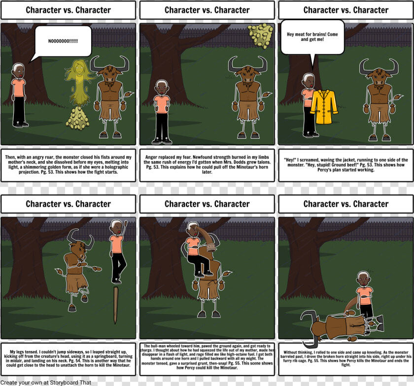 Percy Jackson Vs The Minotaur  HD Png DownloadTransparent PNG