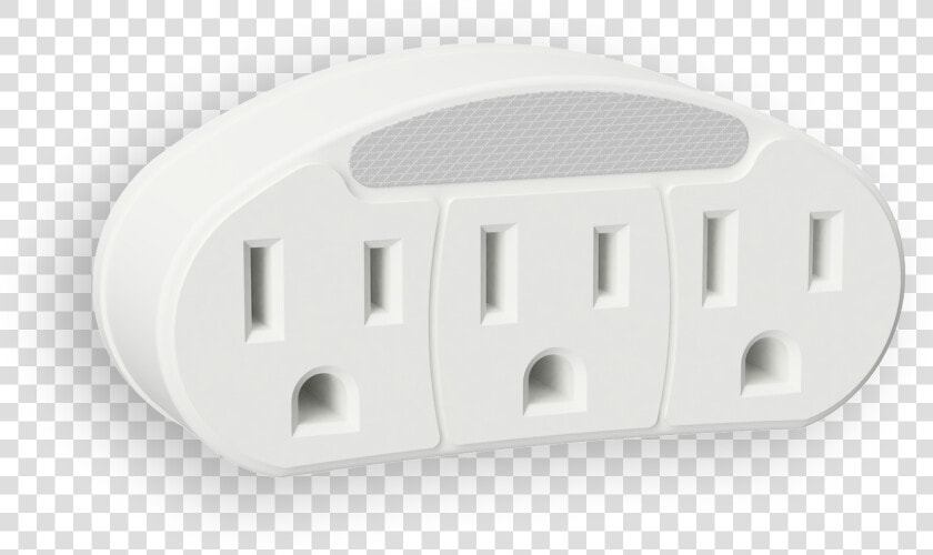 Outlet Adapter Neon Night Light   3 Outlet Adapter With Night Light  HD Png DownloadTransparent PNG