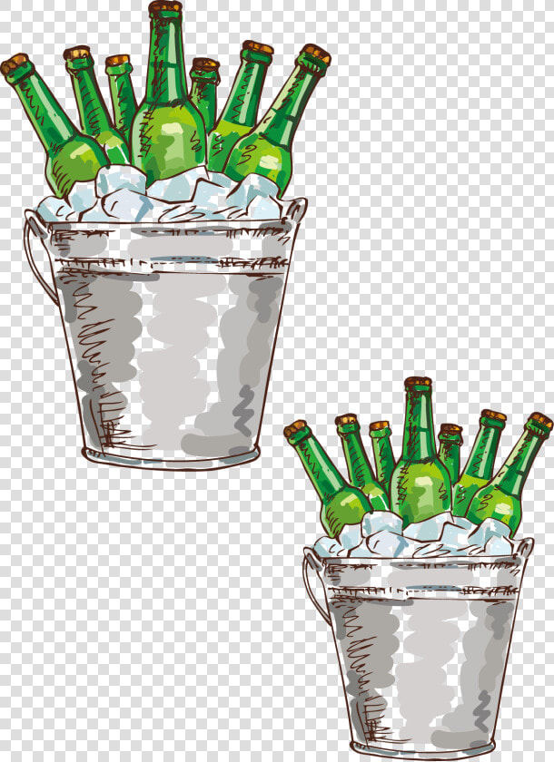 Transparent Beer Bottle Clip Art   Beer Bucket Clip Art  HD Png DownloadTransparent PNG