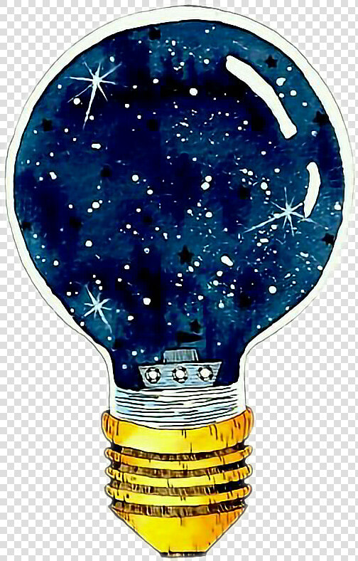  light  lâmpada  luz  noite  tumblr   Light Bulb Painting Ideas  HD Png DownloadTransparent PNG