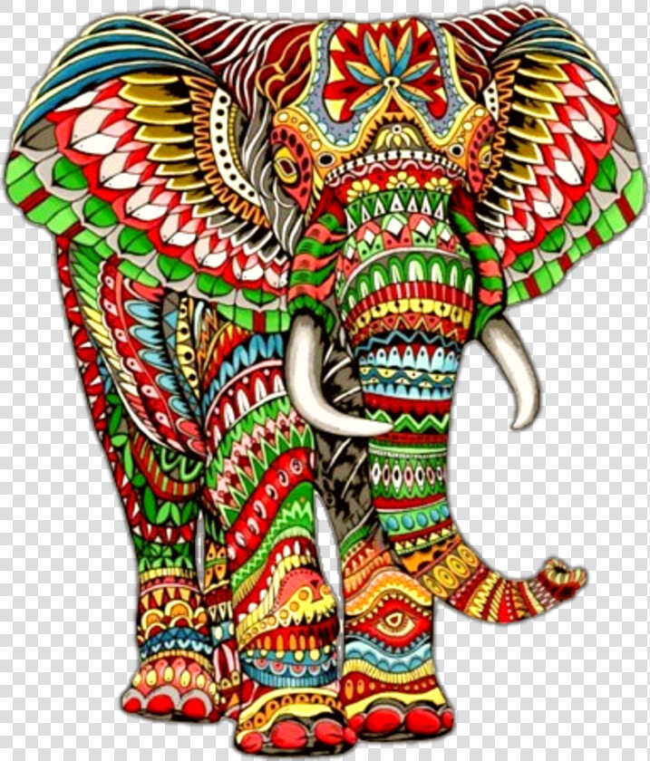Tapisserie Elephant Clipart   Png Download   Elephant Colored Pencil Drawing  Transparent PngTransparent PNG