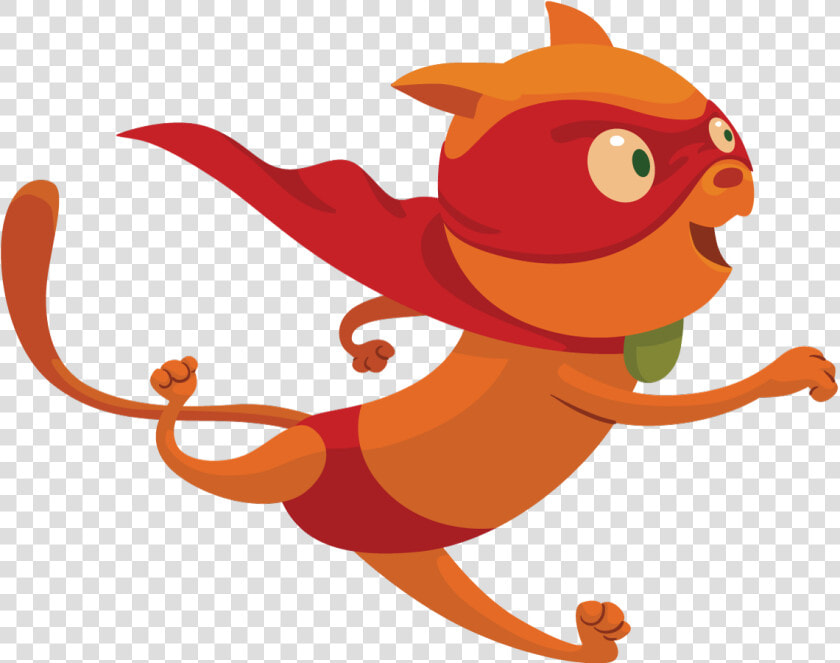 Orange Clipart Superhero   Cat Superhero Clipart  HD Png DownloadTransparent PNG