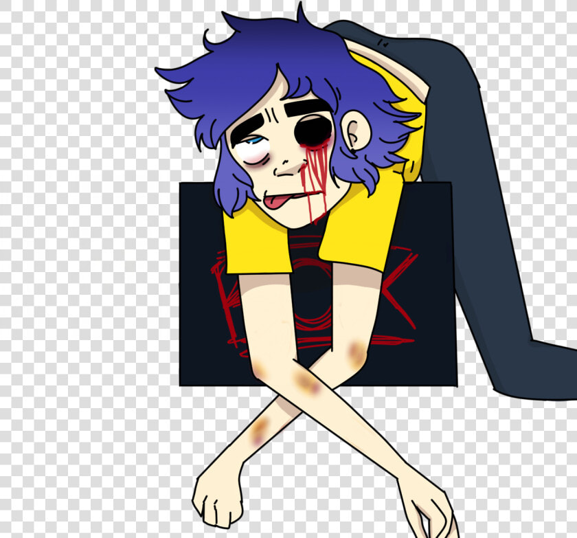 Pre gorillaz Crash 2d happy Belated D Day Y’all   Cartoon  HD Png DownloadTransparent PNG