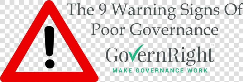 Poor Governance The Warning Signs  HD Png DownloadTransparent PNG
