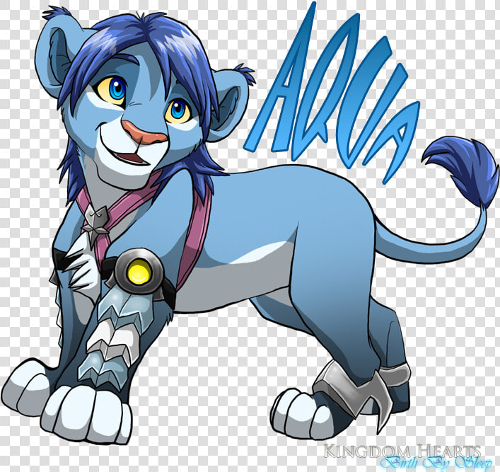 Aqua Lion Cub By Nightrizer D36pth5   Kingdom Hearts Aqua Furry  HD Png DownloadTransparent PNG