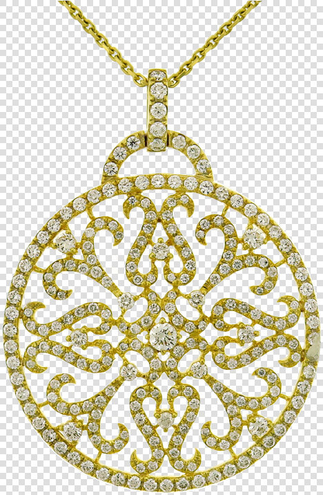 Diamond Pendant With Filigree 18k White Gold  HD Png DownloadTransparent PNG