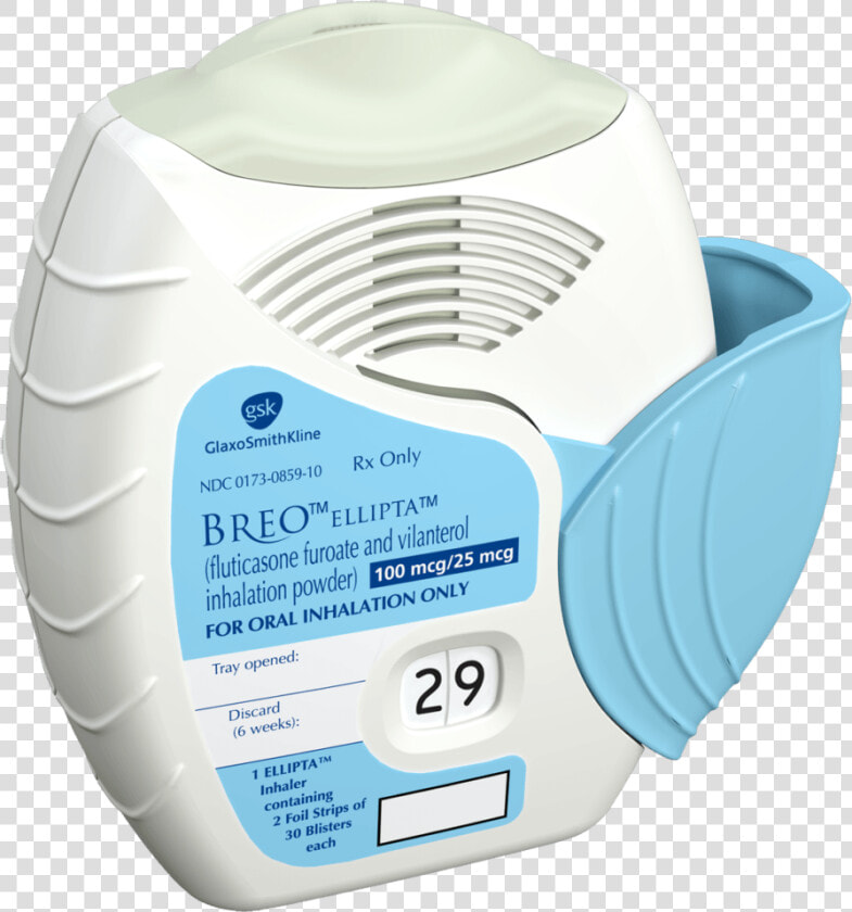 Propeller Health Lands Fda 510 Clearance To Market   Gsk Breo Ellipta  HD Png DownloadTransparent PNG