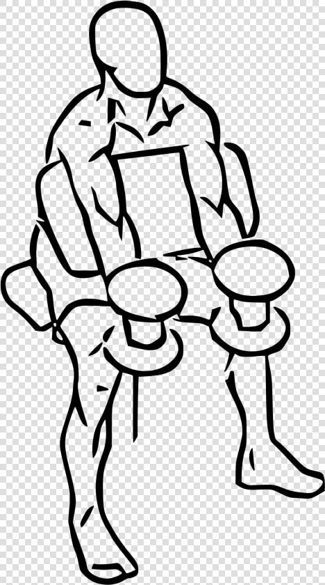 Biceps Workout Drawing  HD Png DownloadTransparent PNG