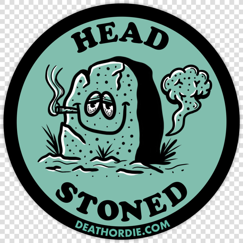 Image Of Head Stoned Sticker   Illustration  HD Png DownloadTransparent PNG