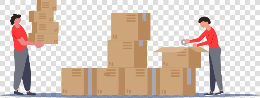 Moving Services   Moving Boxes Cartoon  HD Png DownloadTransparent PNG