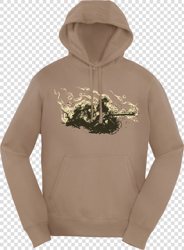 Wwii Comic Machine Gun Hoodie  HD Png DownloadTransparent PNG