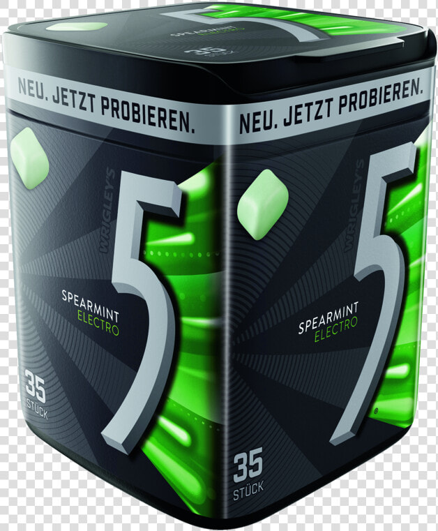 5 Gum Dose Electro   Png Download   Five Chewing Gum Box  Transparent PngTransparent PNG