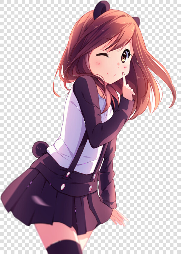  kawaii  anime  animegirl  panda  japan  pandagirl freetoedit   Kawaii Panda Anime Girl  HD Png DownloadTransparent PNG