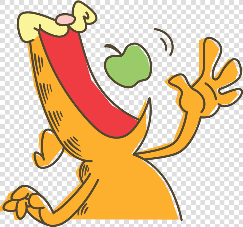 Garfield Line Messaging Sticker   Garfield Line Stickers Transparent  HD Png DownloadTransparent PNG
