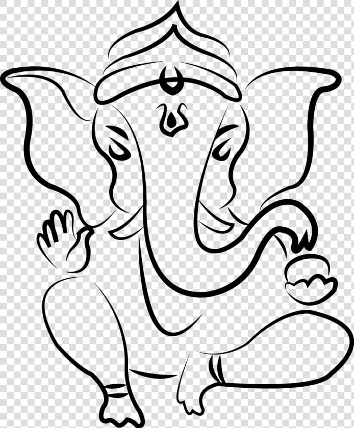 Sketch Of Ganpati Bappa  HD Png DownloadTransparent PNG