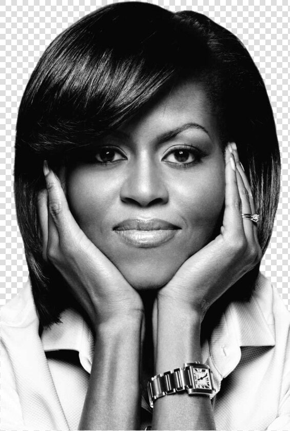 Michelle Obama Black And White  HD Png DownloadTransparent PNG