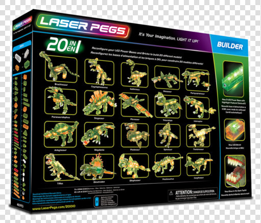 Laser Pegs 20 In 1 T Rex  HD Png DownloadTransparent PNG