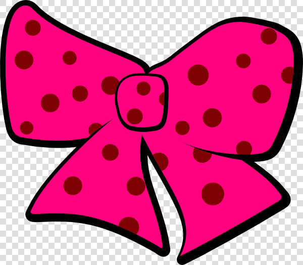 Bow With Polka Dots Svg Clip Arts   Minnie Mouse Pink Ribbon  HD Png DownloadTransparent PNG
