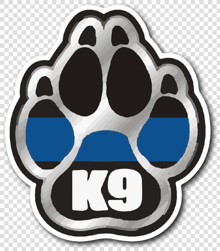 Canine Thin Blue Line   Thin Blue Line K9 Paw  HD Png DownloadTransparent PNG