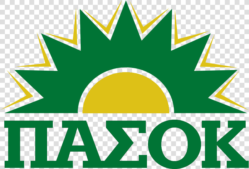 Pasok logo Yellow Green W Lines   Panhellenic Socialist Movement  HD Png DownloadTransparent PNG