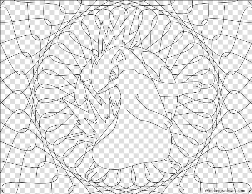 Raikou Mandala Zum Ausmalen Kostenlos  HD Png DownloadTransparent PNG
