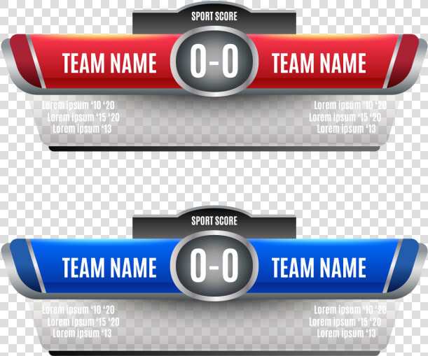 Scoreboard Elements Design For Football And Soccer   HD Png DownloadTransparent PNG