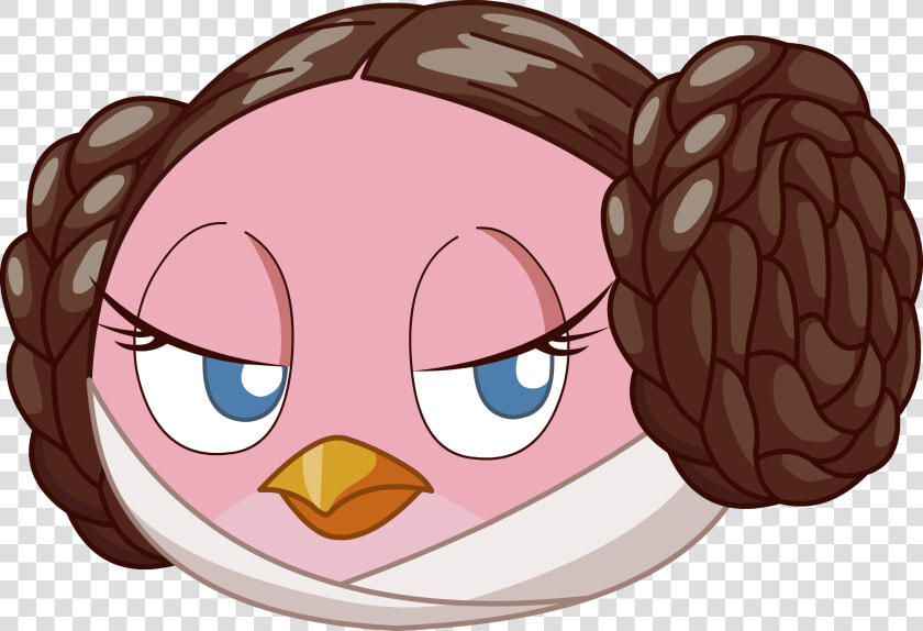 Angry Birds Star Wars   Angry Birds Star Wars Pink Bird  HD Png DownloadTransparent PNG