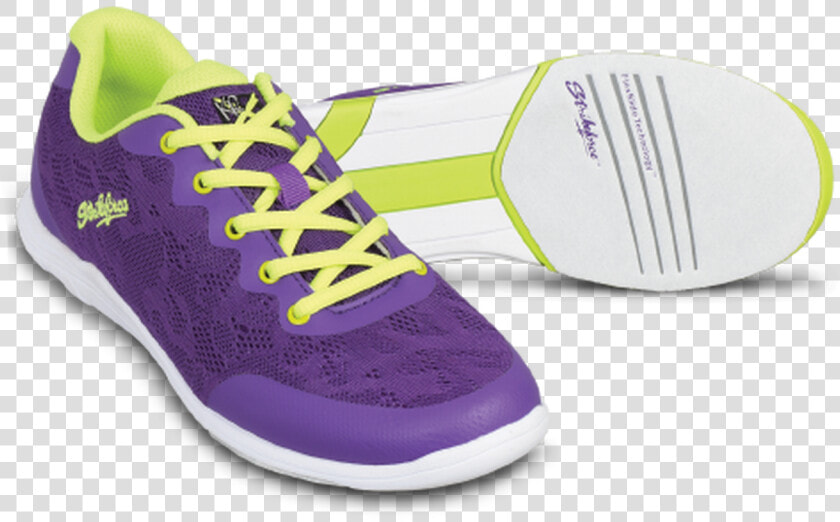 Kr Strikeforce Womens Lace Bowling Shoes Purple yellow   Kr Strikeforce Lace Women  HD Png DownloadTransparent PNG