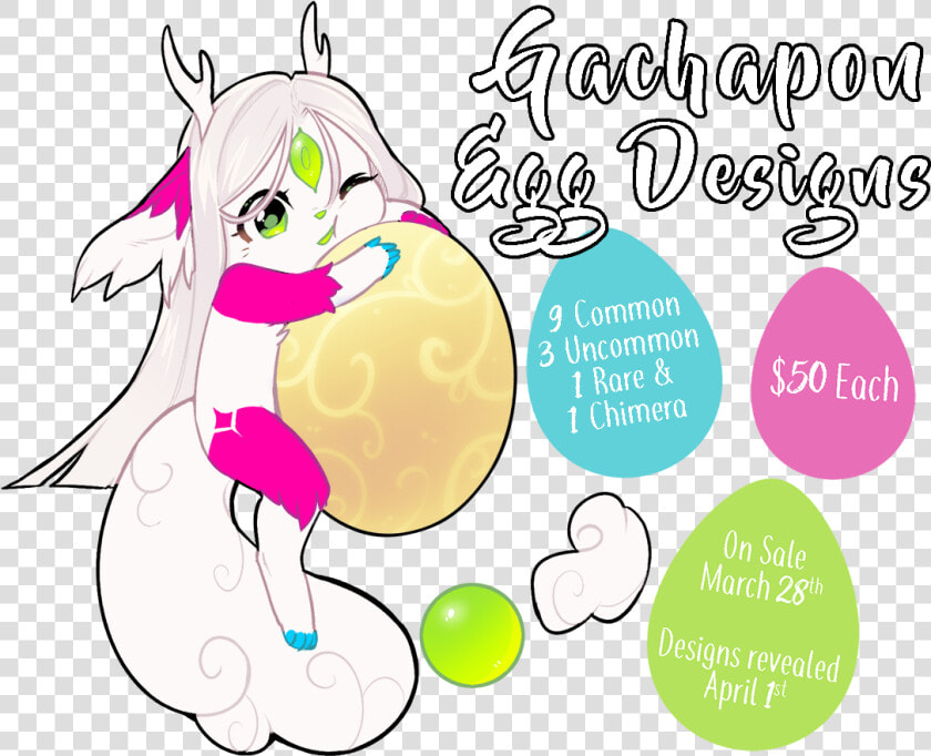 Easter Gachapon Designs   Cartoon  HD Png DownloadTransparent PNG