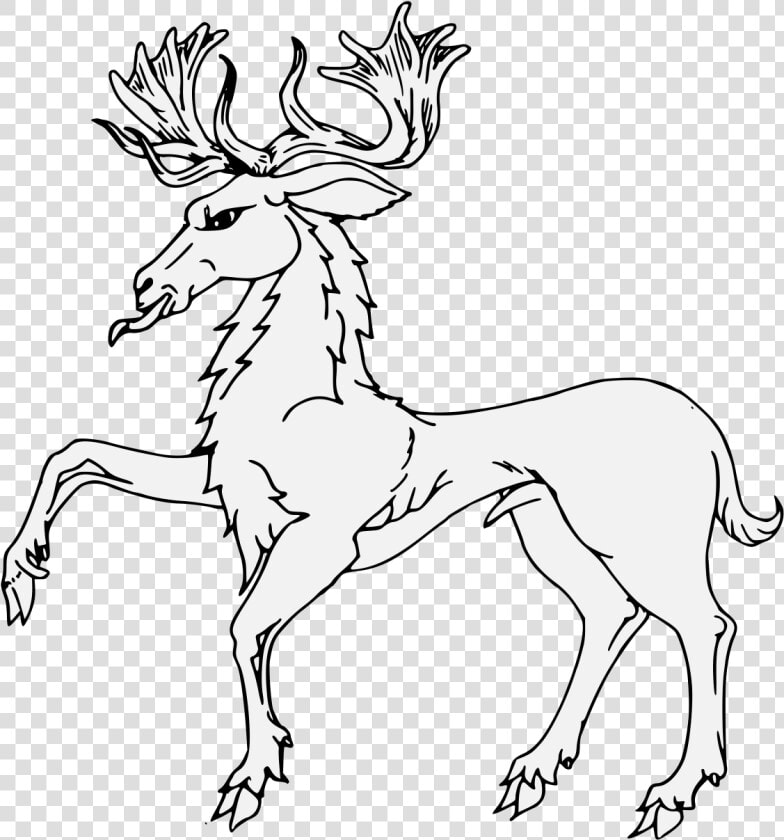 Stag Passant Guardant  HD Png DownloadTransparent PNG