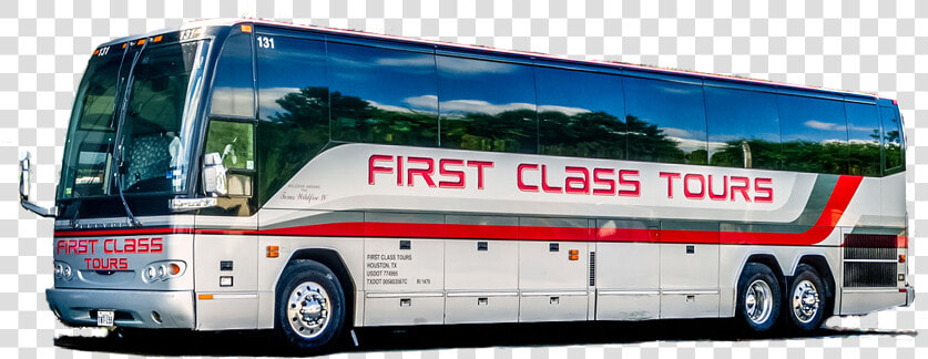 Charter Bus Rental Houston  Texas   First Class Tours Houston  HD Png DownloadTransparent PNG