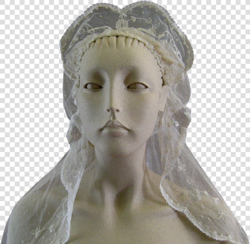 Vintage Brussels Princess Lace Wedding Veil C   Bust  HD Png DownloadTransparent PNG