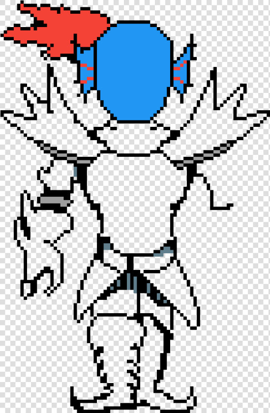 Undyne Con Armadura Pixel Art  HD Png DownloadTransparent PNG