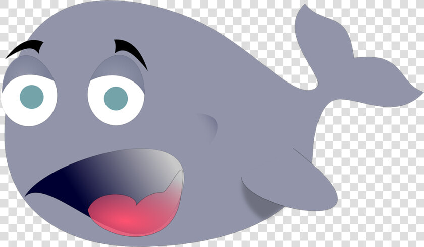 Whale Silly Cartoon   Funny Whale Clipart  HD Png DownloadTransparent PNG