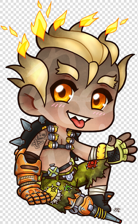 Overwatch Junkrat Anime Fanart  HD Png DownloadTransparent PNG