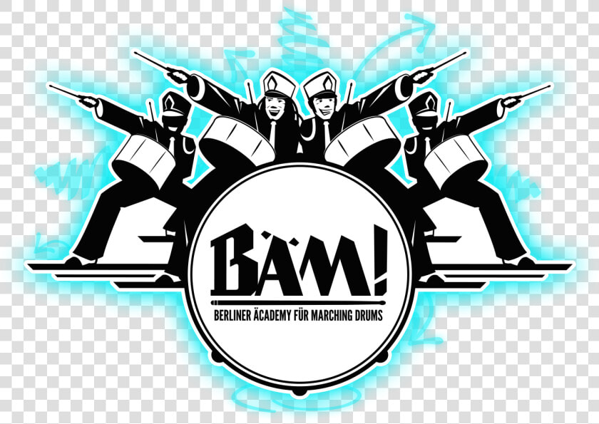 Marching Band Silhouette Clipart   Drum And Lyre Logo  HD Png DownloadTransparent PNG