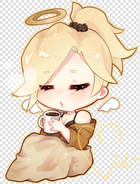 Va And Mercy   Cute Mercy Overwatch  HD Png DownloadTransparent PNG