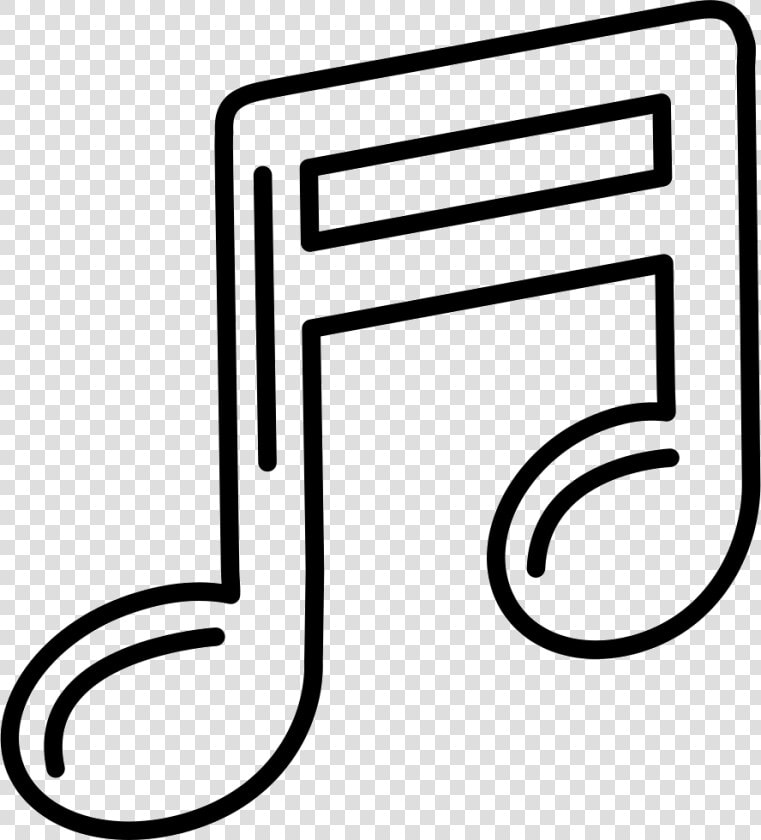 Musical Note Outline   Outline Of A Music Note  HD Png DownloadTransparent PNG